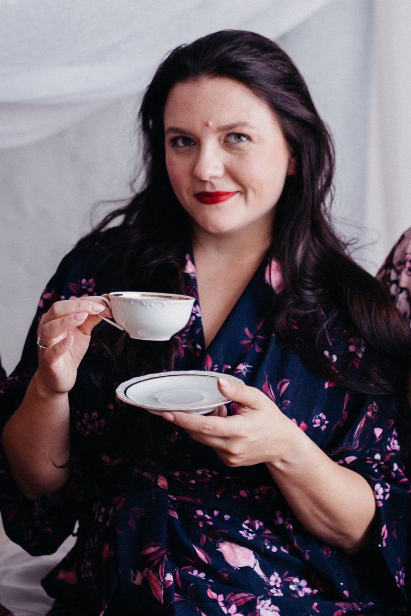 KIMONO długie / SUKIENKA kopertowa/ NARZUTKA/ szlafrok, granatowy print SŁOWIKI w kwiatach (100% wiskoza)