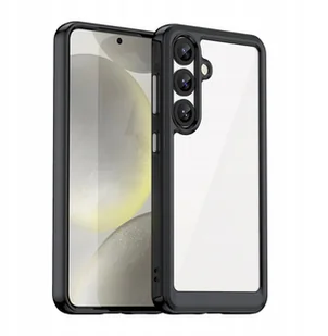 Etui silikonowe Outer Space Case z żelową ramką do Samsung Galaxy S25 - czarne - Etui i futerały do telefonów - miniaturka - grafika 1