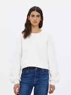 Spodnie damskie - Americanos Bluza Utah Biały Cropped Fit - miniaturka - grafika 1