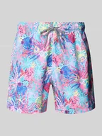 Kąpielówki męskie - Spodenki kąpielowe z elastycznym pasem model ‘Coral’ - miniaturka - grafika 1