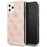 Etui i futerały do telefonów - Guess 4G Glitter Etui iPhone 11 Pro Max Pink 10_15330 - miniaturka - grafika 1