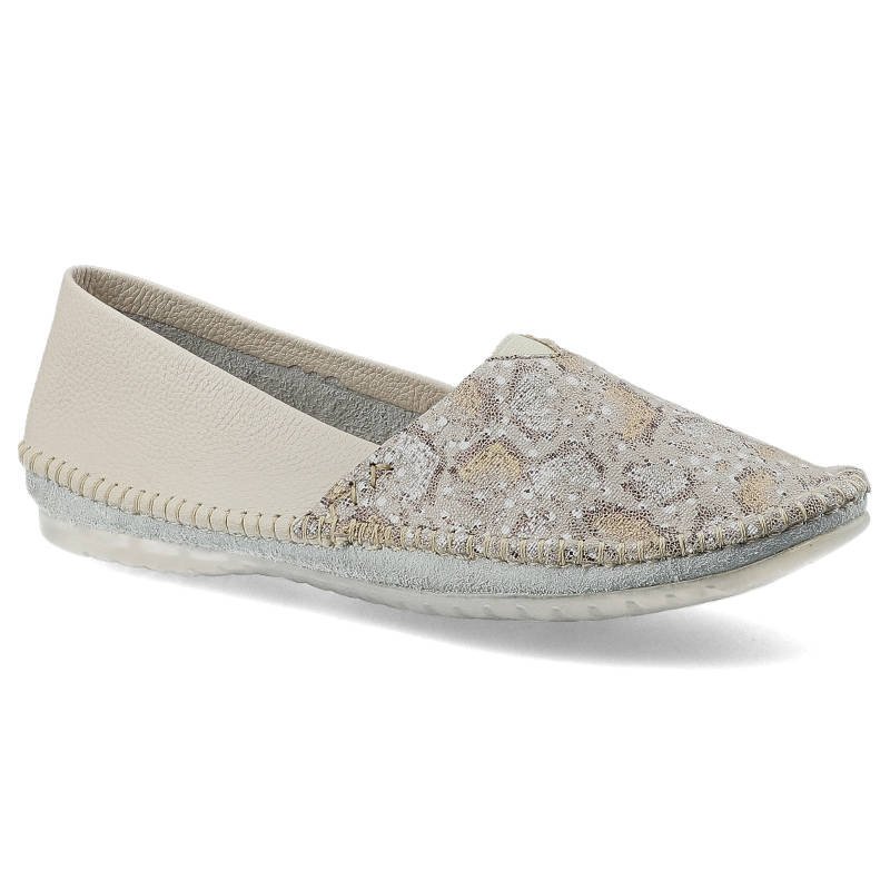 Maciejka, Baleriny, 01930-81/00-0 Beż/Gad Złoty, rozmiar 41