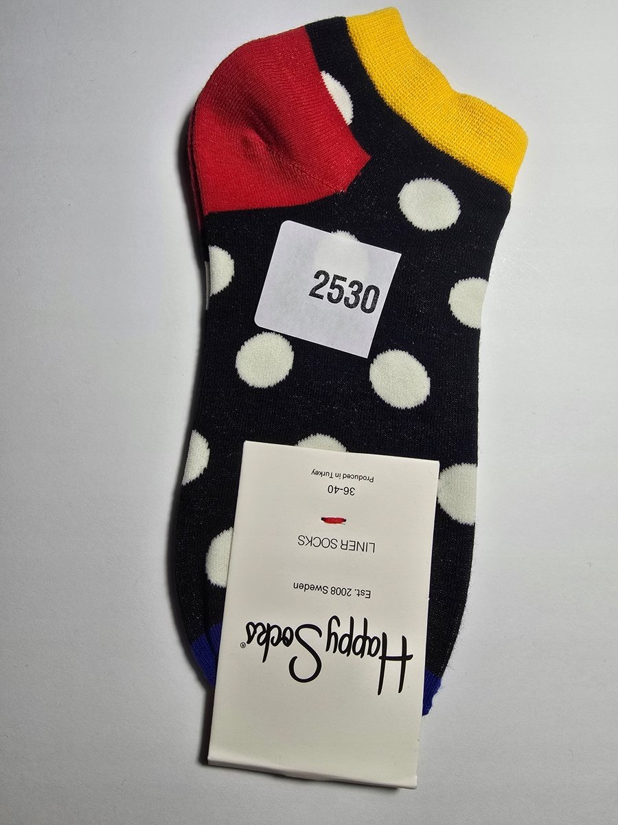 Kolorowe skarpety Happy Socks stopki unisex rozmiar 36-40 (2530)