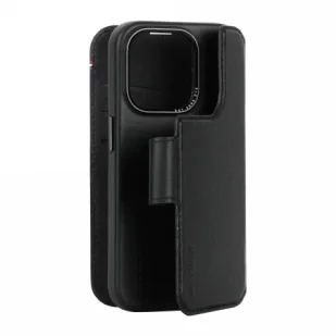 Etui Decoded Detachable Wallet Case skórzane z MagSafe do iPhone 15 - czarne - Etui i futerały do telefonów - miniaturka - grafika 1