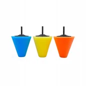 Akcesoria do mycia samochodu - Stożek polerski gąbka do felg wydechu zestaw 3 szt - miniaturka - grafika 1