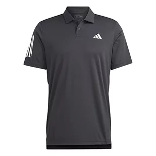 adidas Męska koszulka polo (Short Sleeve) Club 3Str Polo, czarna, HS3269, M - Koszulki męskie - miniaturka - grafika 1