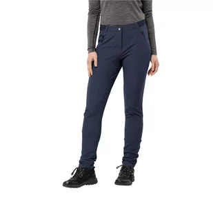 Damskie spodnie softshellowe Jack Wolfskin GEIGELSTEIN SLIM PANTS W night blue - 40 - Spodnie sportowe damskie - miniaturka - grafika 1