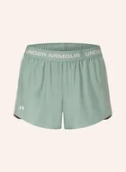 Spodenki damskie - Under Armour Szorty Treningowe Play Up gruen - miniaturka - grafika 1