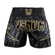 Spodnie sportowe męskie - Venum Muay Thai Shorts Spodenki Matupa Black/Grey/Gold - miniaturka - grafika 1