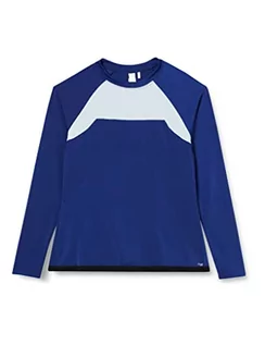 Koszulki i topy damskie - Sloggi Damska koszulka Blue Acara Rashguard, Twilight Blue, M - grafika 1