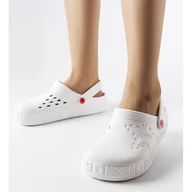 Klapki i japonki damskie - Białe klapki Big Star II275003 - miniaturka - grafika 1