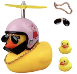Lampka rowerowa, dzwonek kaczuszka w kasku - Świnka Peppa - Dzwonki do roweru Lampka rowerowa, dzwonek kaczuszka w kasku - Świnka Peppa - Dzwonki do roweru - miniaturka - grafika 1