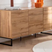 Komody - Komoda 3-drzwiowa - Naturalny - CEVANIA - miniaturka - grafika 1