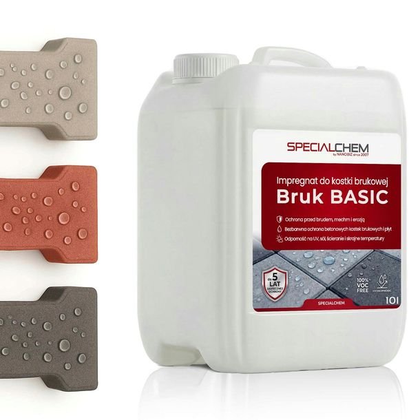 Impregnat NANO do kostki brukowej 10L=70m2 SPECIALCHEM BRUK BASIC NA 5LAT