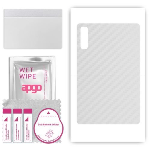 folia naklejka skórka strukturalna na TYŁ do Lenovo Pad Pro 12.7 - Carbon Przezroczysty - apgo SKINS