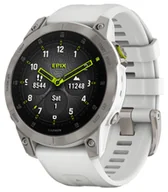 Smartwatch - Garmin Garmin Epix 2 Sapphire Tytanowy Biały - miniaturka - grafika 1