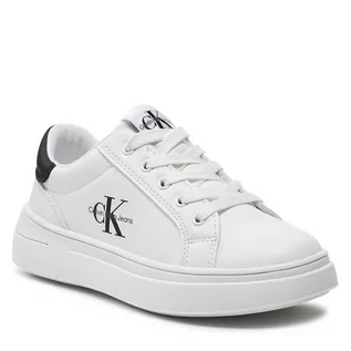Buty dla chłopców - Sneakersy Calvin Klein Jeans V3X9-80876-1355 M White/Black X002 - grafika 1
