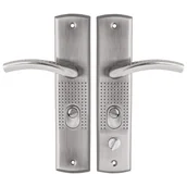 Klamki - Kuchinox Klamka do drzwi zewnętrznych chińskich lewych rozstaw 68 mm Ismena nikiel - miniaturka - grafika 1