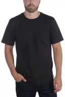 Koszulki sportowe męskie - Koszulka męska T-shirt Carhartt Workwear Solid Non-pocket N04 czarny - miniaturka - grafika 1