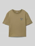 Koszulki dla dziewczynek - T-shirt o kroju regular fit z czystej bawełny model ‘REX’ - miniaturka - grafika 1