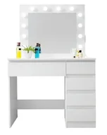 Toaletki - Toaletka kosmetyczna Lustro Oświetlenie 12 Led Usb - miniaturka - grafika 1