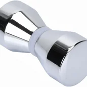 Zawiasy, okucia i inne akcesoria - Uchwyt do drzwi prysznicowych – dwustronny, stożkowy – kompatybilny z większością szklanych drzwi w domu lub biurze – 1 opakowanie - miniaturka - grafika 1