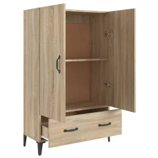 Lumarko Szafka, dąb sonoma, 70x31x115 cm, materiał drewnopochodny - Szafki do salonu - miniaturka - grafika 8