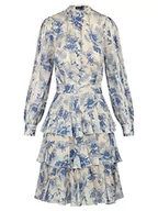 Sukienki - ApartFashion Damska letnia sukienka sukienka, niebiesko-wielokolorowa, normalna - miniaturka - grafika 1