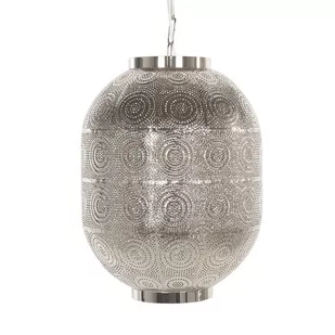 Beliani Lampa wisząca niklowa MARINGA - Lampy sufitowe - miniaturka - grafika 1