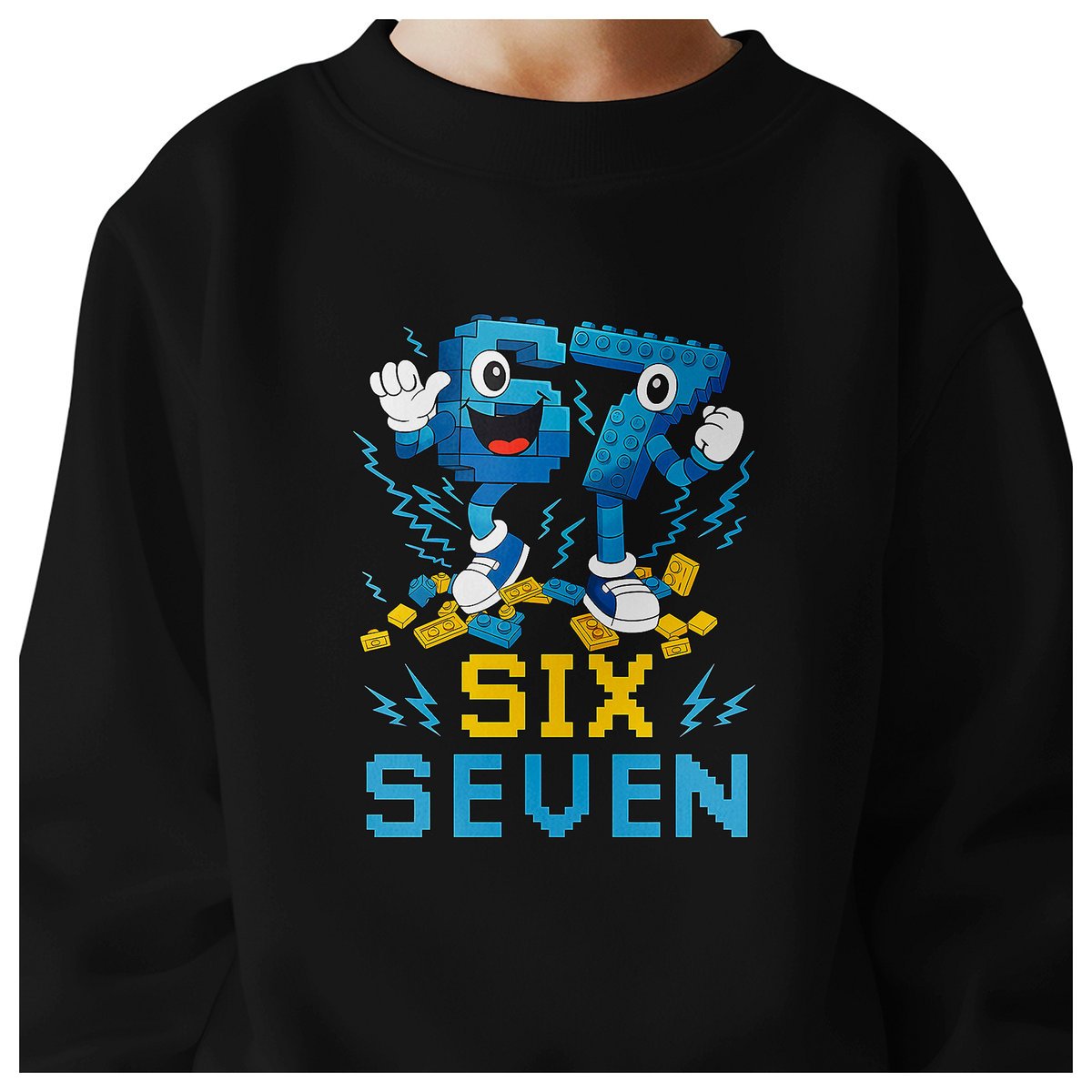 BLUZA DZIECIĘCA 67 SIX SEVEN KLOCKI VIRAL DLA CHŁOPCA DZIEWCZYNKI 146-152