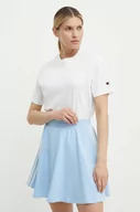 Koszulki sportowe damskie - Champion t-shirt bawełniany damski kolor biały 117207 - miniaturka - grafika 1
