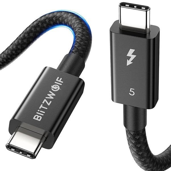 Kabel USB-C / USB-C BlitzWolf BW-HDC8 240W 1.5m czarny