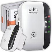 Wzmacniacz Sygnału Wifi Mocny Zasięg 300 Mb/S Repeater 2 Tryby Funkcja Wps