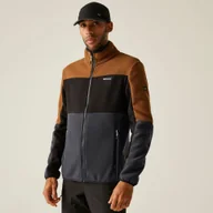 Bluzy sportowe męskie - Regatta Polar męski rozsuwany Ormont Brązowy, Rozmiar: 3XL - miniaturka - grafika 1
