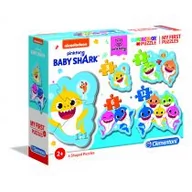 Puzzle - Clementoni Puzzle 3-6-9-12 Moje Pierwsze Puzzle Baby Shark 20828 - miniaturka - grafika 1