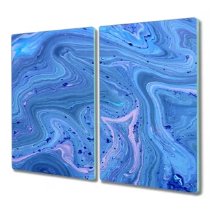 Deska ze szkła 2x30x52 Jasnoniebieska abstrakcja, Coloray - Deski do krojenia - miniaturka - grafika 1
