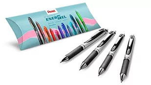 Pentel BL77-AO EnerGel Liquid długopis żelowy - zestaw 4 sztuk długopisów żelowych, czarny, 0,7 kulka = 0,35 mm grubość kreski - Długopisy - miniaturka - grafika 1
