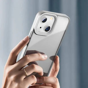 Baseus Crystal Phone Case pancerne etui do iPhone 13 z żelową ramką szary ARJT000313 - Etui i futerały do telefonów - miniaturka - grafika 11