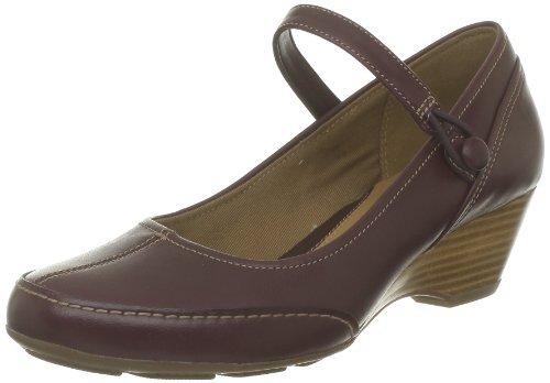 Clarks Damskie czółenka Harmonious Day, czerwony - Czerwony Wine Leather - 37 eu