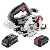 Piły elektryczne - Zestaw Energy+: pilartka tarczowa (58G008) + akumulator 4ah + ładowarka GRAPHITE - miniaturka - grafika 1