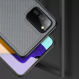Dux Ducis Fino etui pokrowiec pokryty nylonowym materiałem Samsung Galaxy A03s szary - Etui i futerały do telefonów - miniaturka - grafika 4