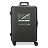 Walizki - Pepe Jeans Luca średnia walizka szara 46 x 65 x 23 cm sztywny zamek szyfrowy ABS 56 l 3,2 kg 4 podwójne koła - miniaturka - grafika 1