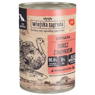 Wiejska Zagroda Wiejska Zagroda Dorsz z indykiem Mokra Karma dla psa op 800g - Mokra karma dla psów - miniaturka - grafika 1