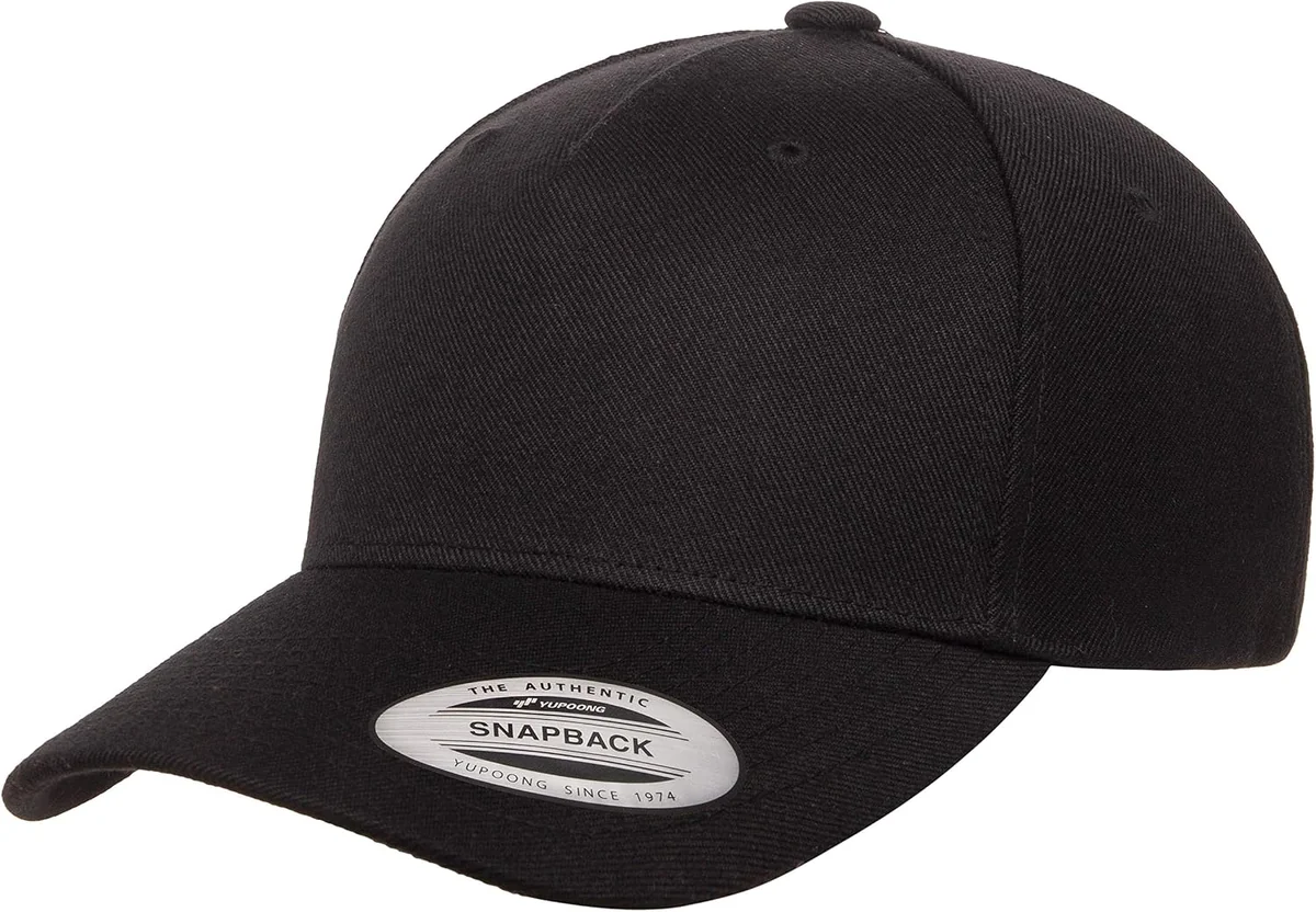 CZAPKA MĘSKA 5 PANELOWA Z ZAGINANYM DASZKIEM SNAPBACK