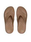 Klapki i japonki damskie - Crocs Japonki Getaway Platform Flip 209410 Brązowy - miniaturka - grafika 1