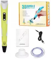 Drukarki 3D - Długopis Drukarka 3D Pen Zestaw + Wkłady 9 Metrów (Żółty) - miniaturka - grafika 1