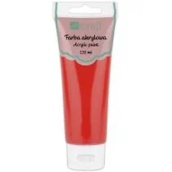 Przybory szkolne - Craft Farba akrylowa 120 ml Hot Red DPFA-067 DP - miniaturka - grafika 1