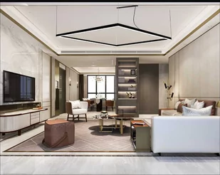 Lampa wisząca LED kwadrat - duże wymiary - Lampy sufitowe - miniaturka - grafika 1