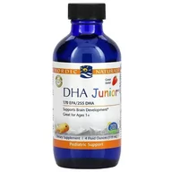 Witaminy i minerały - Nordic Naturals - DHA Junior Liquid, Truskawka, Płyn, 119 ml - miniaturka - grafika 1