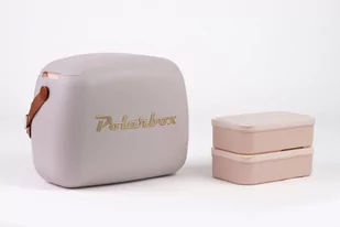 Lunch box POLARBOX lodówka turystyczna perła + brąz 6L - Lodówki turystyczne - miniaturka - grafika 1
